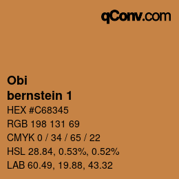 カラーコード: Obi - bernstein 1 | qconv.com