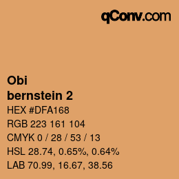 Farbcode: Obi - bernstein 2 | qconv.com