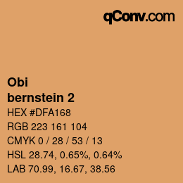カラーコード: Obi - bernstein 2 | qconv.com