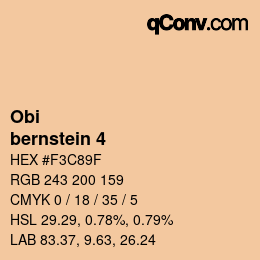 カラーコード: Obi - bernstein 4 | qconv.com