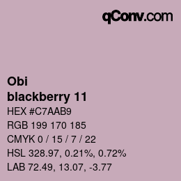 Code couleur: Obi - blackberry 11 | qconv.com