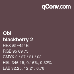 Farbcode: Obi - blackberry 2 | qconv.com