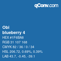 颜色代码: Obi - blueberry 4 | qconv.com