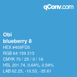 Color code: Obi - blueberry 8 | qconv.com