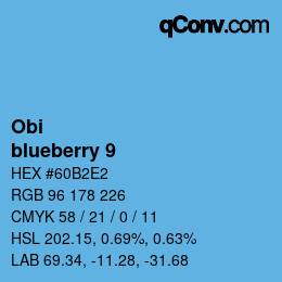 Color code: Obi - blueberry 9 | qconv.com