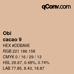 Farbcode: Obi - cacao 9 | qconv.com