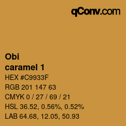 Color code: Obi - caramel 1 | qconv.com