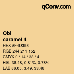 Color code: Obi - caramel 4 | qconv.com