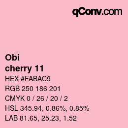 Código de color: Obi - cherry 11 | qconv.com