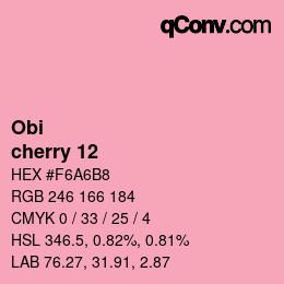 Farbcode: Obi - cherry 12 | qconv.com