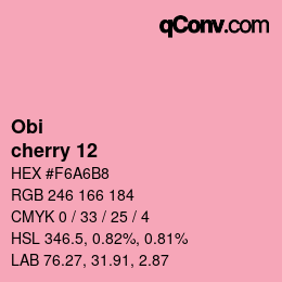 カラーコード: Obi - cherry 12 | qconv.com