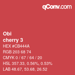 Farbcode: Obi - cherry 3 | qconv.com