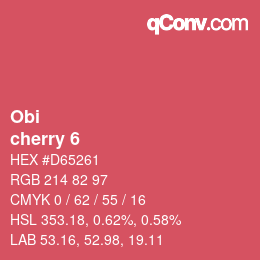 Farbcode: Obi - cherry 6 | qconv.com