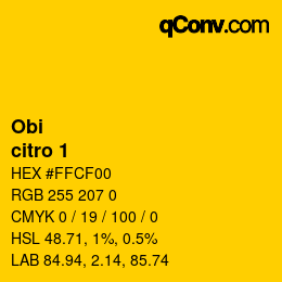 カラーコード: Obi - citro 1 | qconv.com
