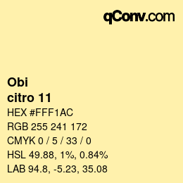 Color code: Obi - citro 11 | qconv.com