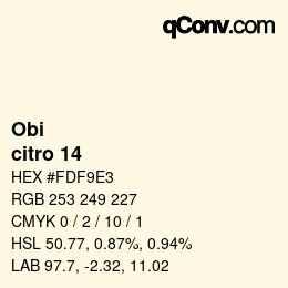 Color code: Obi - citro 14 | qconv.com