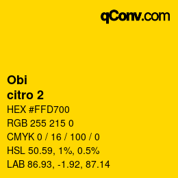 Color code: Obi - citro 2 | qconv.com