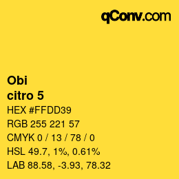 Color code: Obi - citro 5 | qconv.com