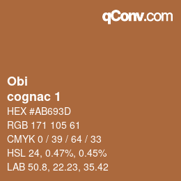 カラーコード: Obi - cognac 1 | qconv.com