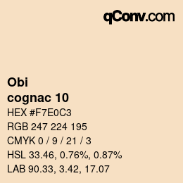 カラーコード: Obi - cognac 10 | qconv.com