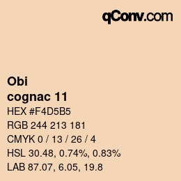 カラーコード: Obi - cognac 11 | qconv.com