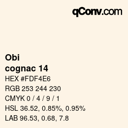 Farbcode: Obi - cognac 14 | qconv.com