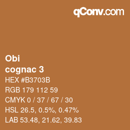 Color code: Obi - cognac 3 | qconv.com