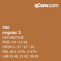 カラーコード: Obi - cognac 3 | qconv.com