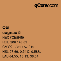Color code: Obi - cognac 5 | qconv.com