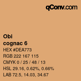 カラーコード: Obi - cognac 6 | qconv.com