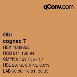 カラーコード: Obi - cognac 7 | qconv.com