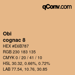 Color code: Obi - cognac 8 | qconv.com