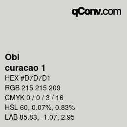 Color code: Obi - curacao 1 | qconv.com