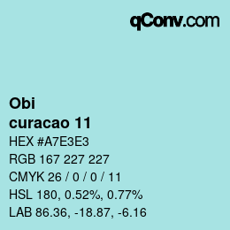 Código de color: Obi - curacao 11 | qconv.com