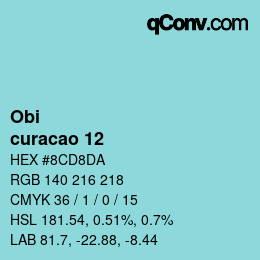 Code couleur: Obi - curacao 12 | qconv.com