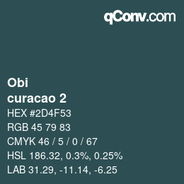 Color code: Obi - curacao 2 | qconv.com