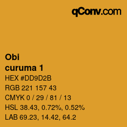 カラーコード: Obi - curuma 1 | qconv.com