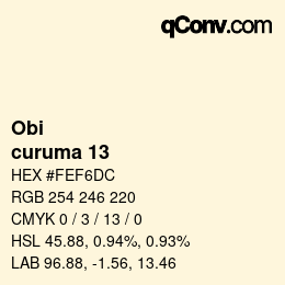 カラーコード: Obi - curuma 13 | qconv.com