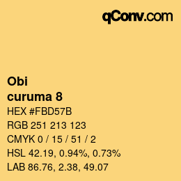 Color code: Obi - curuma 8 | qconv.com