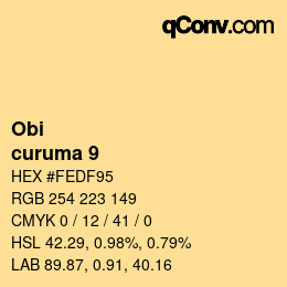 Farbcode: Obi - curuma 9 | qconv.com