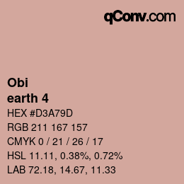 Farbcode: Obi - earth 4 | qconv.com