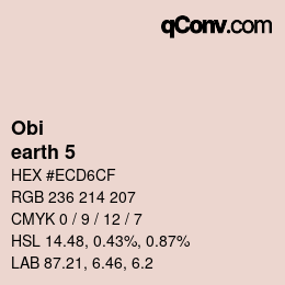 Code couleur: Obi - earth 5 | qconv.com