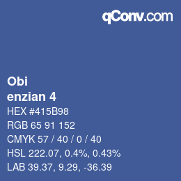 Código de color: Obi - enzian 4 | qconv.com