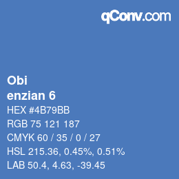 カラーコード: Obi - enzian 6 | qconv.com