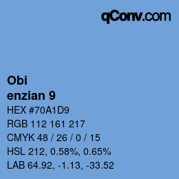 Código de color: Obi - enzian 9 | qconv.com