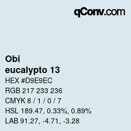 Farbcode: Obi - eucalypto 13 | qconv.com