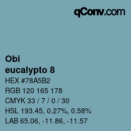 カラーコード: Obi - eucalypto 8 | qconv.com