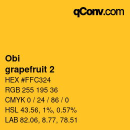 Farbcode: Obi - grapefruit 2 | qconv.com