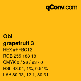 Farbcode: Obi - grapefruit 3 | qconv.com