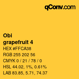 Color code: Obi - grapefruit 4 | qconv.com